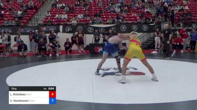 70 kg Rnd Of 16 - Landon Robideau, MN Elite Wrestling Club vs Cross Wasilewski, Pennsylvania RTC