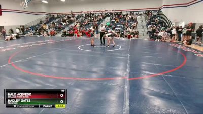 145 lbs Cons. Round 2 - Hadley Gates, Tecumseh vs Halo Acevedo, College Park (Girls)