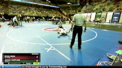 120 Class 2 lbs Semifinal - Ryan Meek, St. Clair vs Simon Hartline, Monett