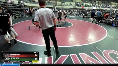 126 lbs Finals (8 Team) - Cody Thompson, New Prague vs Casey Roberts, Vacaville