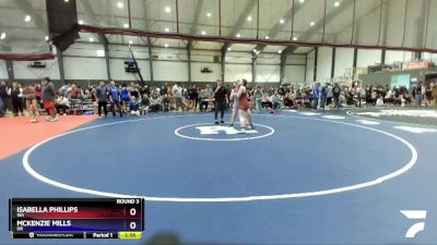 190 lbs Round 3 - Isabella Phillips, WA vs McKenzie Mills, OR