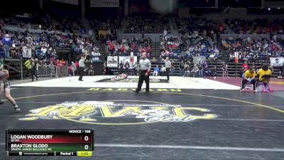 108 lbs Cons. Round 2 - Logan Woodbury, ISI WC vs Braxton Glodo, Sparta Junior Bulldogs WC