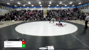 106 lbs Final - Landon Herdic, Norwich Free Academy vs Chase Kastner, Southington