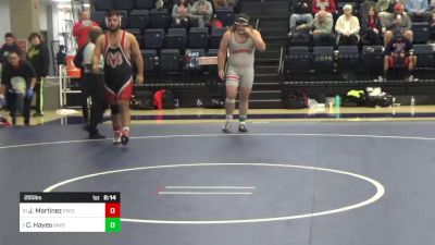 285 lbs Semifinal - Javier Martinez, Fresno City vs Corbin Hayes, Bakersfield