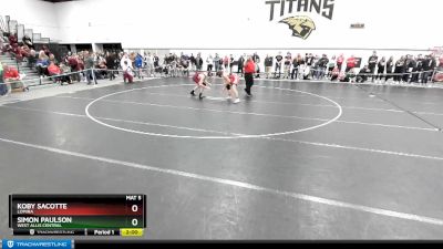 144 lbs Champ. Round 1 - Simon Paulson, West Allis Central vs Koby Sacotte, Lomira