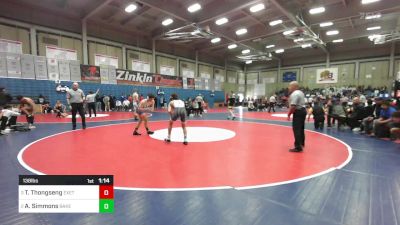 138 lbs Semifinal - Tommy Thongseng, Exeter Union vs Aiden Simmons, Bakersfield