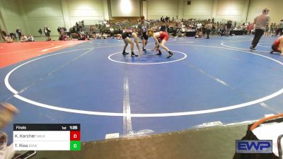 126 lbs Final - Kye Karcher, Walker Thundercats Wrestling Academy vs Tristan Rios, Boneyard Wrestling Academy