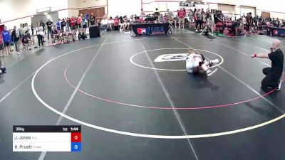 38 kg Cons 32 #2 - Jacob Jones, All In Wrestling Academy vs Ryker Pruett, Team Bucs - North Bend Wrestling Club