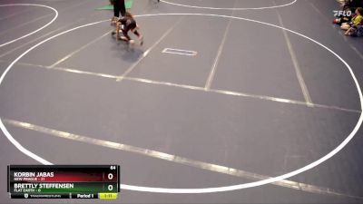 64 lbs Quarterfinals (8 Team) - Korbin Jabas, New Prague vs Brettly Steffensen, Flat Earth