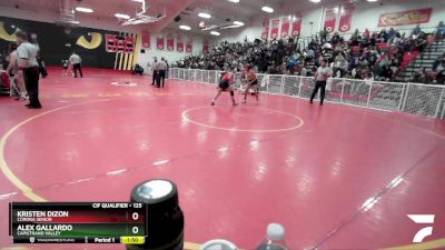 125 lbs Semifinal - Alex Gallardo, Capistrano Valley vs Kristen Dizon, Corona Senior