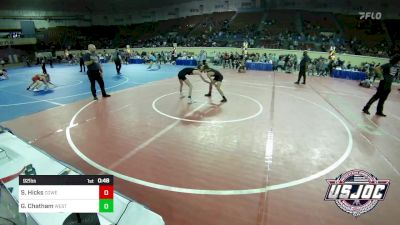 92 lbs Consi Of 4 - Sonny Hicks, Coweta Tiger Wrestling vs Gavin Chatham, Westmoore Wrestling