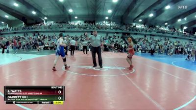 120 lbs Quarterfinal - Garrett Gill, West Platte Youth Wrestling Club-AA vs JJ Watts, Warrensburg Elite Wrestling-AA