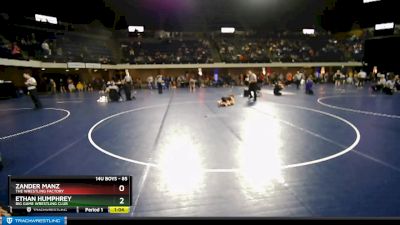 85 lbs Semifinal - Ethan Humphrey, Big Game Wrestling Club vs Zander Manz, The Wrestling Factory