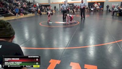 N-17 lbs Quarterfinal - Benjamin Fobert, Moline Wrestling Club vs Kaden Mrozek, LMWC