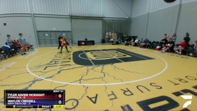 152 lbs Placement Matches (8 Team) - Tyler Xavier Mcknight, Georgia Blue vs Waylon Cressell, North Dakota Red