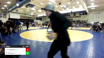 129 lbs Round Of 32 - Josh Vazquez, Aurora Christian (IL) vs Maddox Herrera, Esperanza