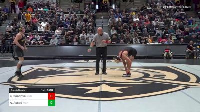 133 lbs Semifinal - King Sandoval, Maryland vs Austin Assad, Michigan