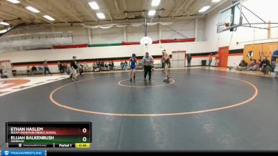 120 lbs Cons. Round 3 - Elijah Balkenbush, Sheridan vs Ethan Haslem, Rocky Mountain Middle School