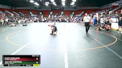 75 lbs Semifinal - Kolton Hartman, Kodiak Attack vs Clint Kohlman, Dundee Wrestling