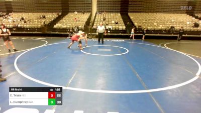 141 lbs Rr Rnd 4 - Enzo Triola, Red Nose WC vs Luke Humphrey, Roundtree Wrestling Academy Blue