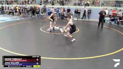 130 lbs Final - Xavier Thibeault, Juneau Youth Wrestling Club Inc. vs Amos Ballard, Marathon Wrestling Club