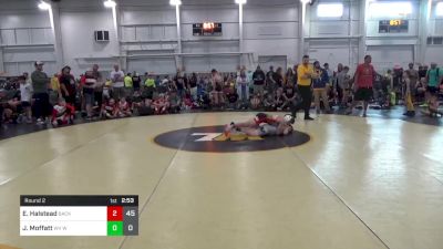 95 lbs Round 2 - Ethan Halstead, Backyard Brawlers vs Jefferson Moffatt, WV Wild 2