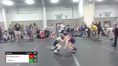 60 lbs Round 6 (8 Team) - Dylan Blankenship, Virginia Patriots vs John Byers, East Coast Elite