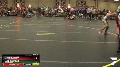 108 lbs Quarterfinal - Luke Galipeau, Journey Men vs Connor LaGier, No Name Wrestling