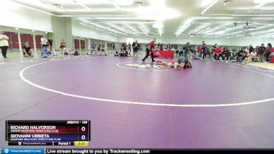 138 lbs Cons. Round 5 - Richard Halvorson, Swamp Monsters Wrestling Club vs Giovanni Urbieta, Hanford Bullpups Wrestling Club