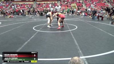 145 lbs Round 2 (6 Team) - Devin Seward, Queens Of Mayhem vs Jazlyn Espino, Nebraska Wrestling Academy