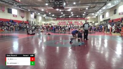 110 lbs Cons. Round 2 - Carson Kim, No Nonsense Wrestling vs Noah Johnson, Tracy Area