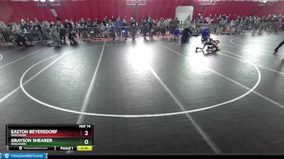 59 lbs Quarterfinal - Easton Beyersdorf, Wisconsin vs Grayson Shearer, Wisconsin