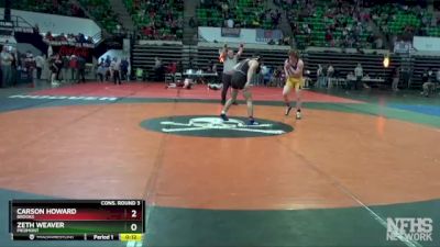 1A-4A 165 Cons. Round 3 - Zeth Weaver, Piedmont vs Carson Howard, Brooks