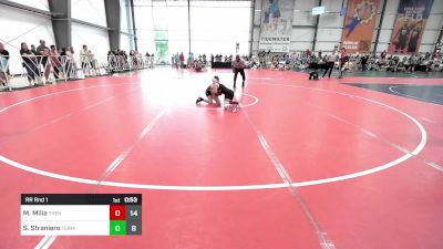 75 lbs Rr Rnd 1 - Max Milia, The Hunt Wrestling Club Orange vs Sutton Straniero, Team Germantown