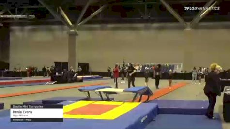 Kenia Evans - Double Mini Trampoline, High Altitude - 2021 USA Gymnastics Championships