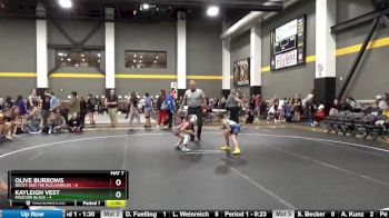 58 lbs Round 3 (4 Team) - Kayleigh Vest, Missouri Black vs Olive Burrows, Rocky And The Bullwinkles