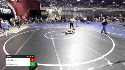 83 lbs Rr Rnd 2 - Logan Padilla, Silverback WC vs Kaius Rivera, Team Montana