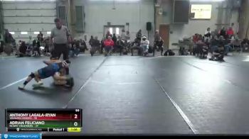 84 lbs Round 7 (8 Team) - Adrian Feliciano, NCWAY Crusaders vs Anthony Lagala-Ryan, Vougars Honors