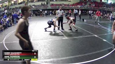 140 lbs Quarterfinal - Korry Daugherty, Amherst Wrestling Club vs Hank Thompson, WWC Predator Wrestling