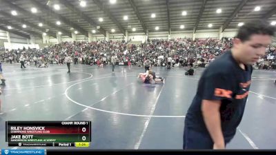 190 lbs Champ. Round 1 - Jake Bott, Sanderson Wrestling Academy vs Riley Honsvick, Champions Wrestling Club