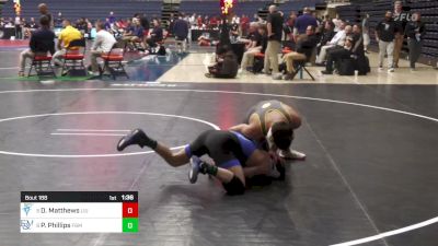 141 lbs Consi Of 8 #2 - Devin Matthews, Long Island University vs Pat Phillips, Franklin & Marshall