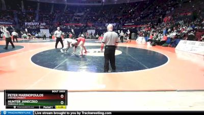 3A 195 lbs Semifinal - Peter Marinopoulos, Chicago (Marist) vs Hunter Janeczko, Yorkville (H.S.)