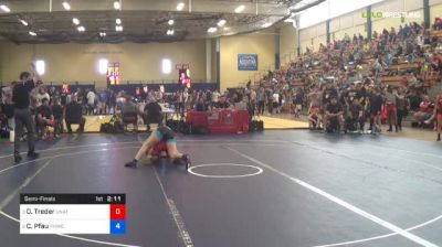 53 kg Semifinal - Dajan Treder, Unattached vs Cody Pfau, Titan Mercury Wrestling Club