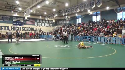 106 lbs Semifinal - Jeremiah Broman, Murrieta Mesa vs Isaiah Trujillo, Temecula Valley