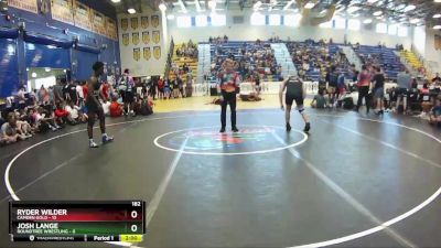 182 lbs Champ Round 1 (16 Team) - Josh Lange, Roundtree Wrestling vs Ryder Wilder, Camden Gold