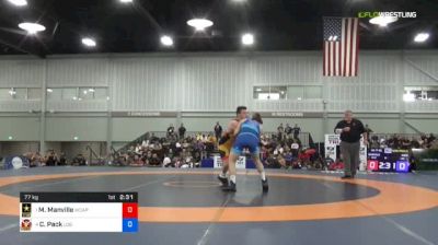 77 kg Semifinal - Mason Manville, Army (WCAP) vs Cody Pack, NYAC/LOG