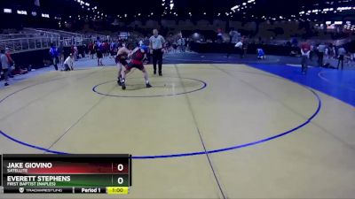 106 lbs Cons. Round 4 - Everett Stephens, First Baptist (Naples) vs Jake Giovino, Satellite