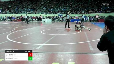 72 lbs Round Of 16 - Colby Fowler, Ada vs Wyatt Rooks, Team Tulsa Wrestling Club