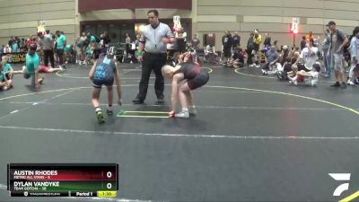 101 lbs Round 4 (6 Team) - Austin Rhodes, Metro All Stars vs Dylan VanDyke, Team Gotcha