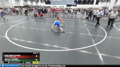 100 lbs Champ. Round 2 - Brock Goebel, MWC Wrestling Academy vs Matthew Govea, Spartan Mat Club